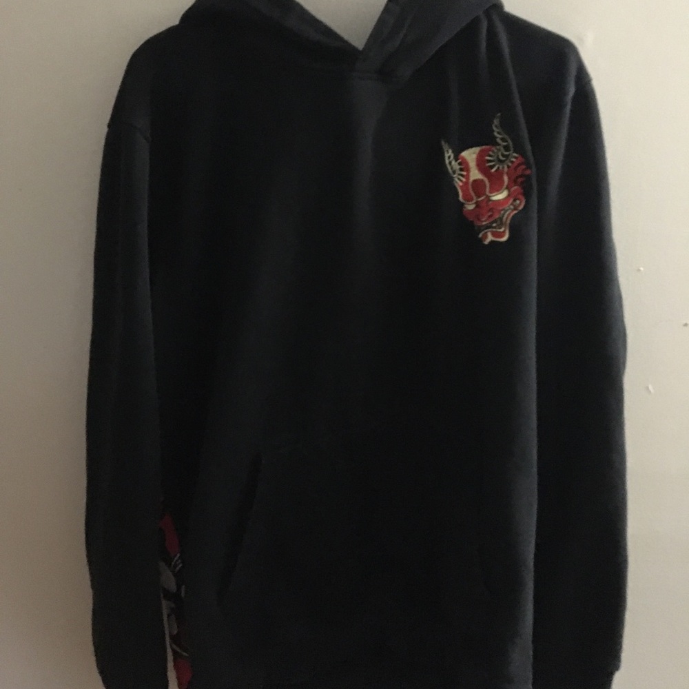urban society devil embroidered hoodie